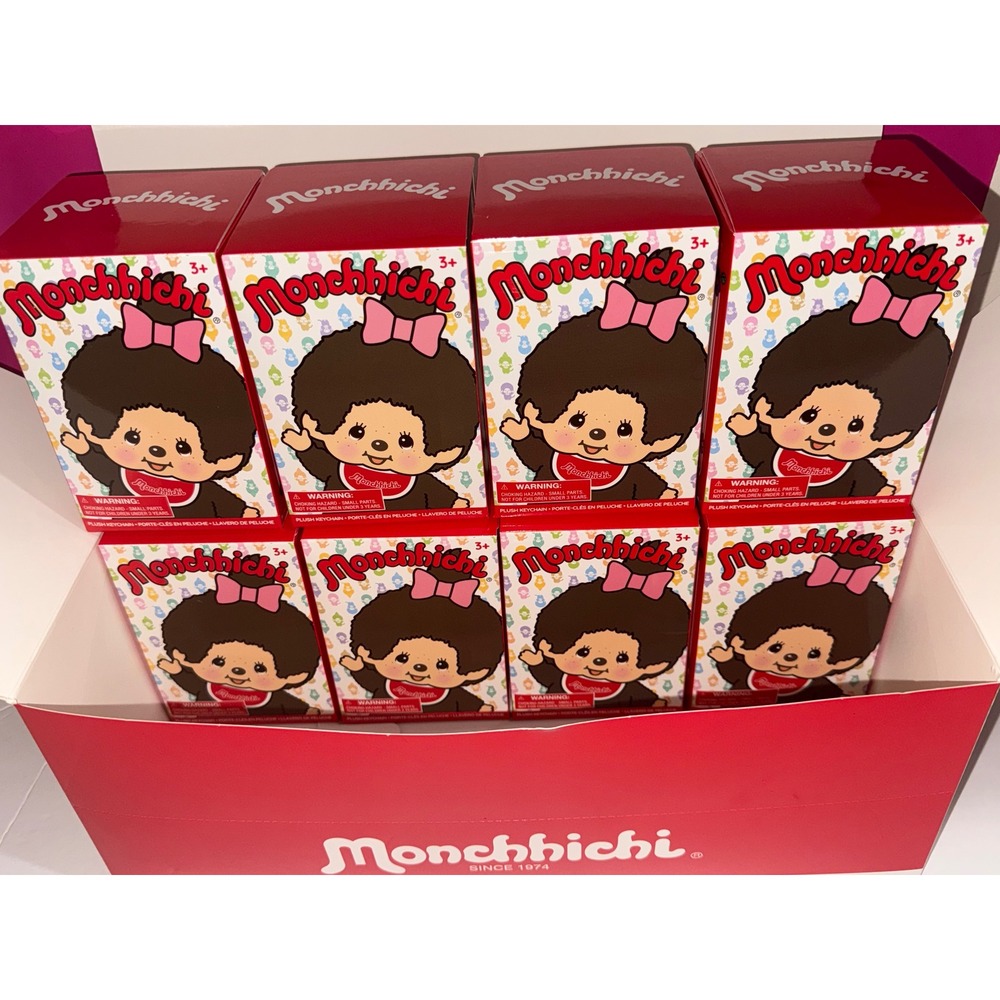 Monchhichi Plush Keychain Blind Boxes Case of 8